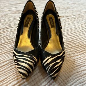 WHBM animal print heels